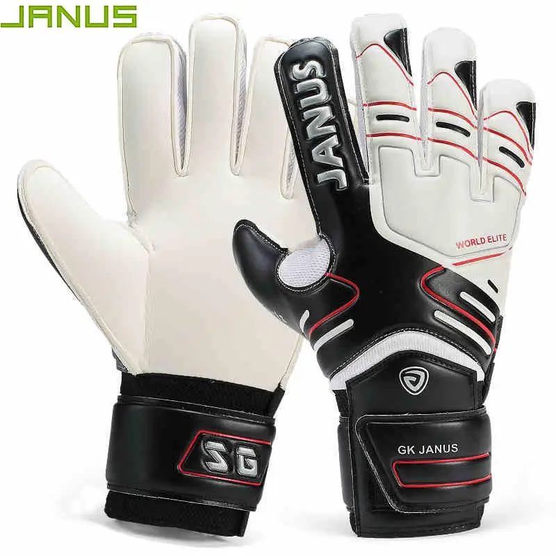 

Профессиональные вратарские перчатки JANUS с защитой пальцев, утепленные латексные перчатки для футбола, игры в футбол, вратарь, Лидер продаж