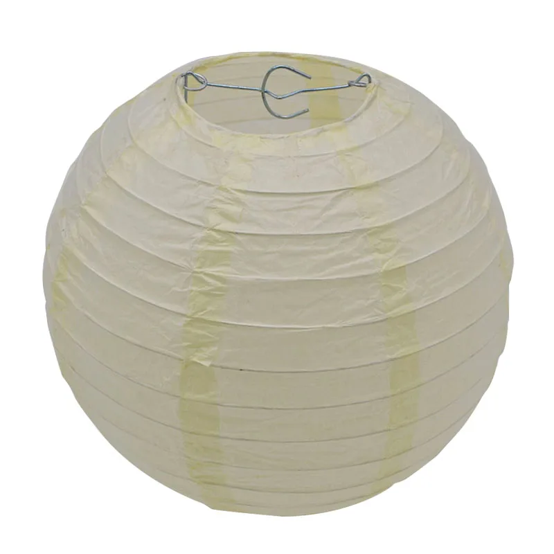 PL02beige 1 шт. 10/15/20/25/30 см фонари из тканевой бумаги Круглый Китайский Стиль шарик-лампион висит Бумага мяч для Свадебная вечеринка украшения - Цвет: PL02beige