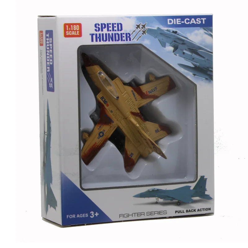 

1:128 Medium Alloy Fighter Model Toys Pull Back Lights Music Airplane Aircraft Model Aviation Fighter Military Fan Collection