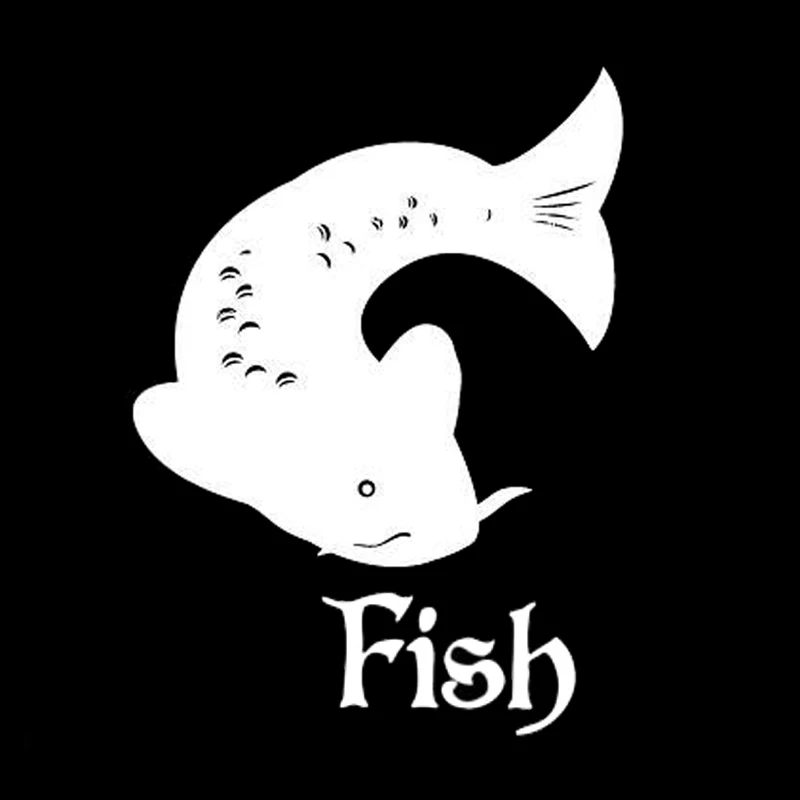 

13.2cm*17.8cm Catfish Fish Animal Vinyl Car Sticker Motorcycle Decal S4-0105