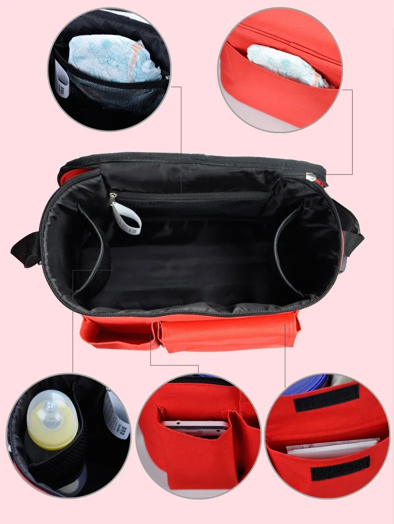 

Insular Stroller Bag Thermal Insulation Nappy Bag Multifunctional mommy bag baby diaper wet bag baby groot bolsa maternidade