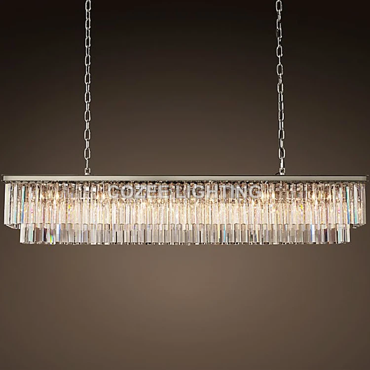 Винтажные светодиодные люстры освещение Современные хрустальные призмы люстра