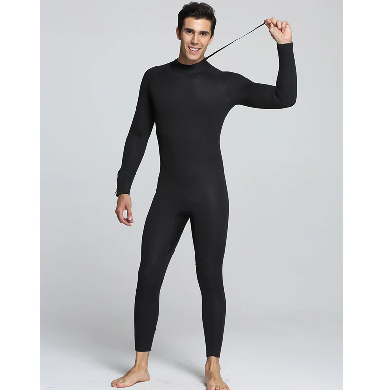 Men 5mm full-body diving suits with warm wetsuit conjoined surfing suit black swim wears size S-XXL | Спорт и развлечения