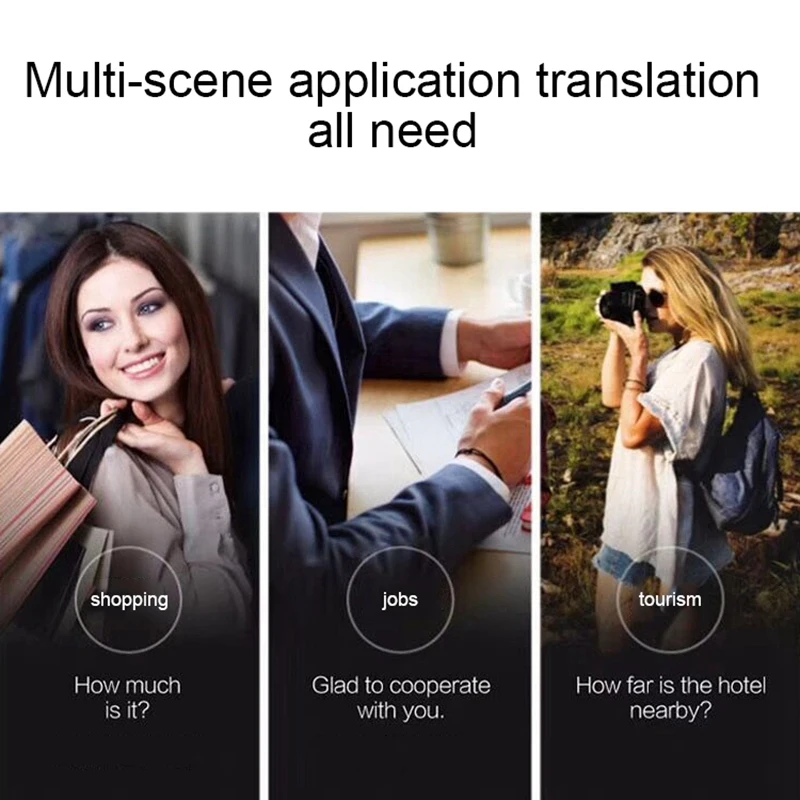 Портативный беспроводной смарт перевод Bluetooth наушники в ухо гарнитура бизнес