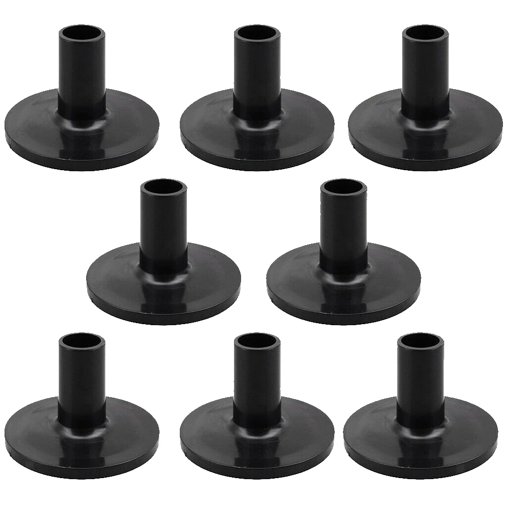 

8pcs Durable Wear Resistant With Flange Base Stand Rustproof Cymbal Sleeves Set Portable Practical For Drum Accessory