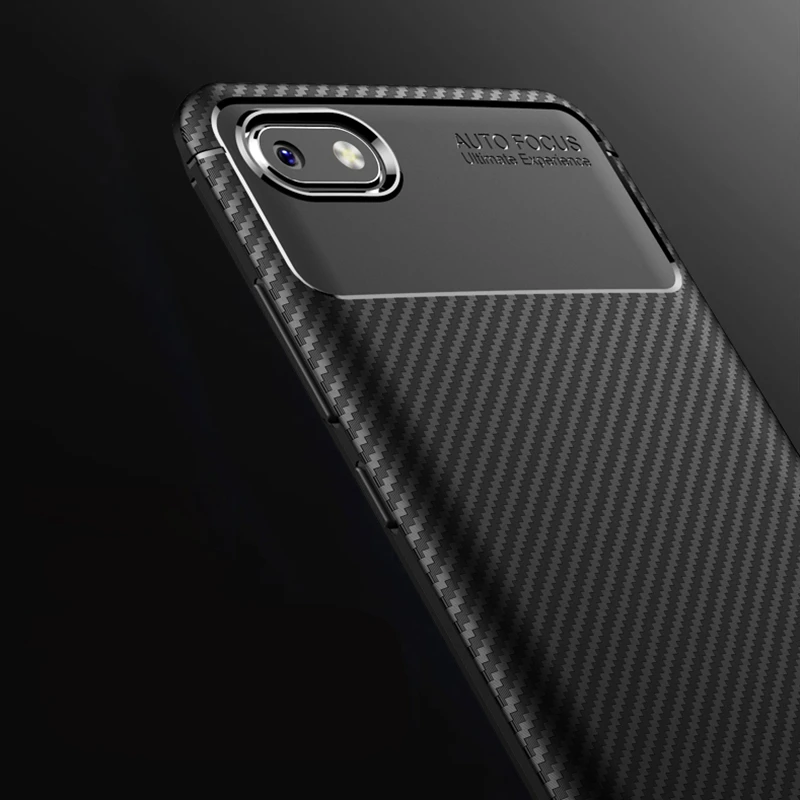 Carbon Fibre Case For Xiaomi Redmi 6A Slim Rugged Armor Shockproof Soft Rubber Silicone Phone Cover Redmi6A 5.45&quot | Мобильные