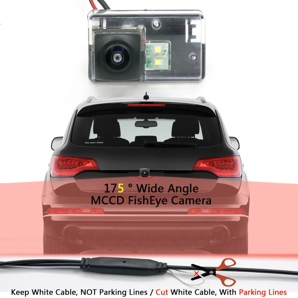 175 градусов MCCD рыбий глаз 12 LED HD камера заднего вида для Peugeot 206 207 306 307 седан 307SM 308 406