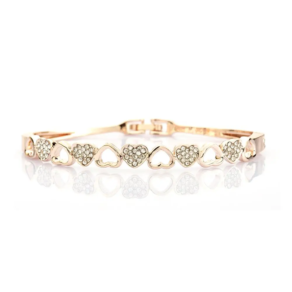 Big promotion New fashion Gold Color Austrian Crystal cuff charm Bracelets Bangles for women Jewelry Gifts Free shipping | Украшения и