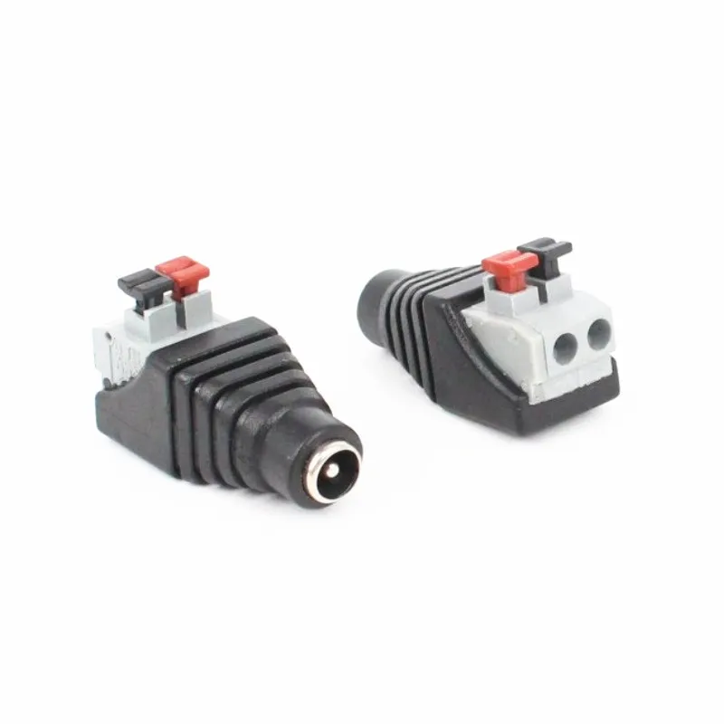 

20pcs/lot Clip Spring 5.5*2.1mm Female Non Soldering DC Power Socket for CCTV Camera LED Power Connection