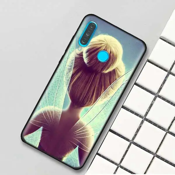 06 Черный силиконовый чехол для huawei P30 P20 P10 mate 20 10 Nova 5 5i Lite Pro P Smart+ Z Shell Tinkers Bell Tinkerbell - Цвет: 06