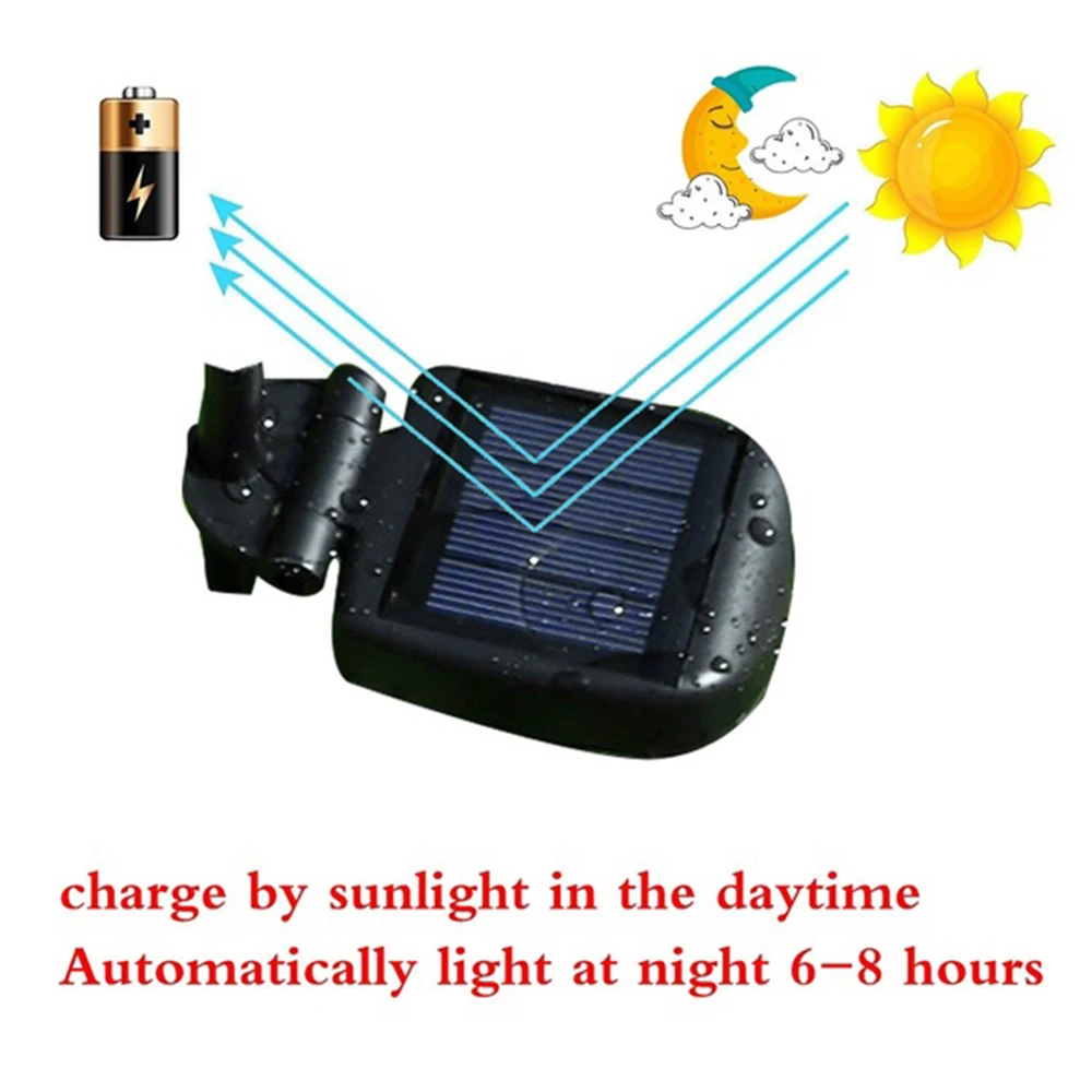 2/4 шт. Солнечный Мощность палочка для выдувания пузырей светильник солнечный RGB