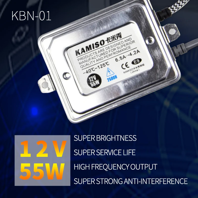 KAMISO KBN 01 Быстрый старт цифровой HID Балласт 12В 55 Вт балласт для автомобиля и авто
