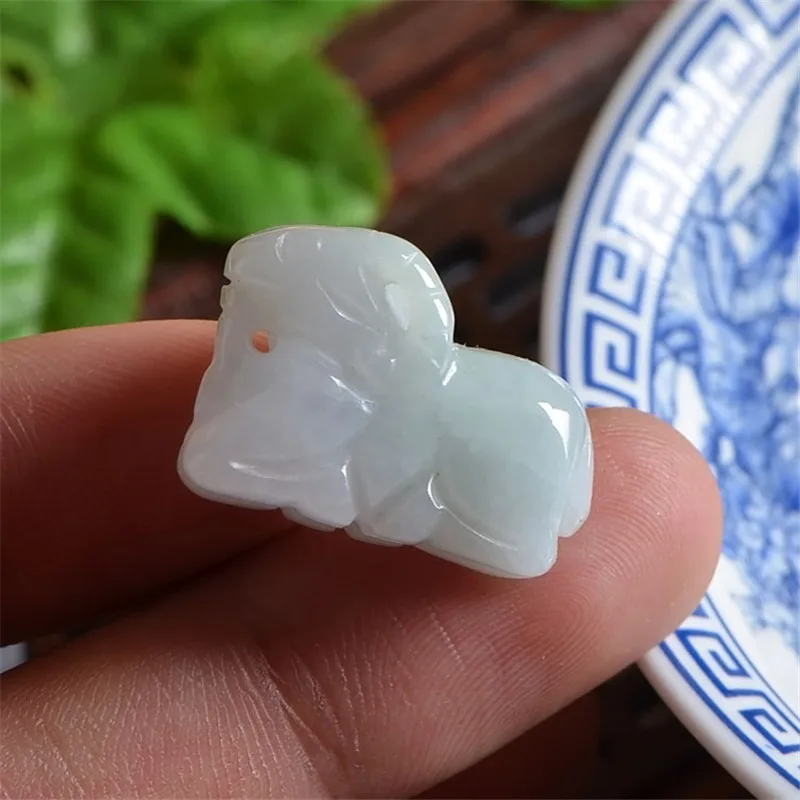 Emerald Pendants Colar Gargantilha Jewelry Eollar Colgante Fashion Necklace Charm Superior Jade Small Sheep | Украшения и