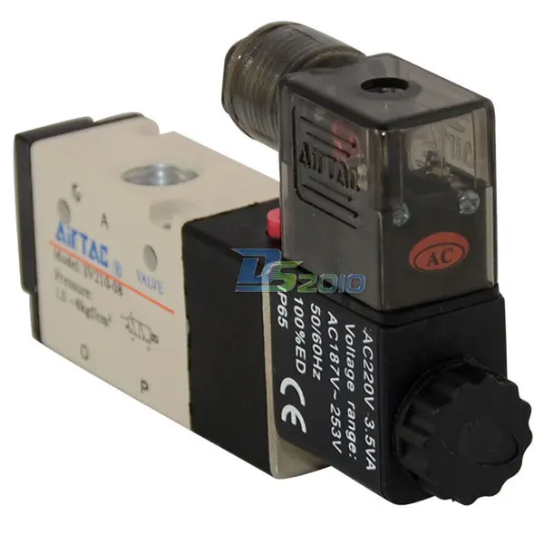 Хорошее качество 1/4 &quotAC 24V 3 way 2 позиционный пневматический Электрический