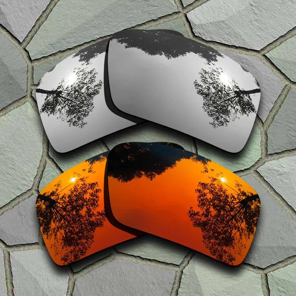 Chrome-Red Orange Солнцезащитные очки поляризованные Сменные линзы для Oakley повязка 2-сорта - Цвет линз: Chrome-Red Orange