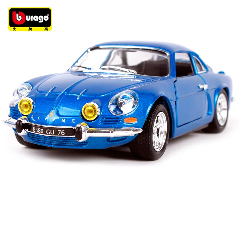 Bburago 1:24 ALPINE RENAULT A110 1600S синяя литая под давлением модель автомобиля игрушка
