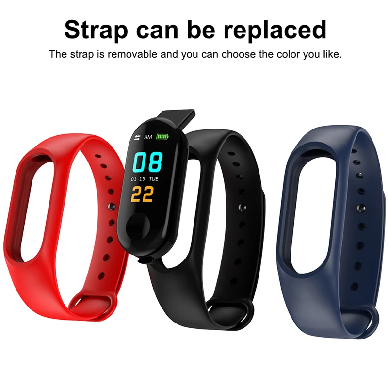 KESHUYOU M3 band bluetooth фитнес-трекер часы Шагомер Смарт Браслет артериального давления mi