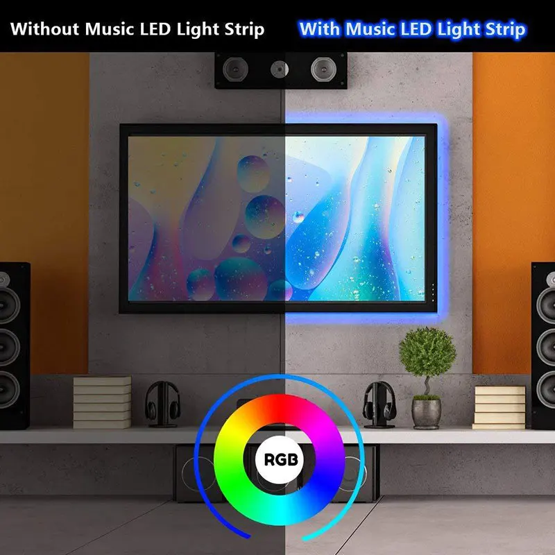 Гибкая светодиодная лента 5 м 300 светодиодов Wifi RGB полоса поддержка голосового