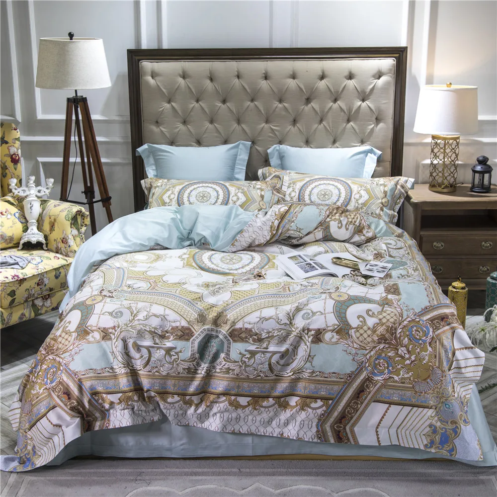 Комплект постельного белья из 4 предметов Королевский египетского хлопка в стиле