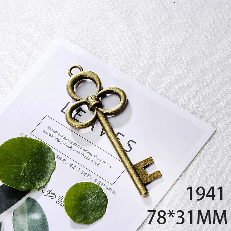 78*31mm 1pcs Key Alloy Pendant For Diy Jewelry Making 2 Colors Antique Silver Bronze No.1941 | Украшения и аксессуары