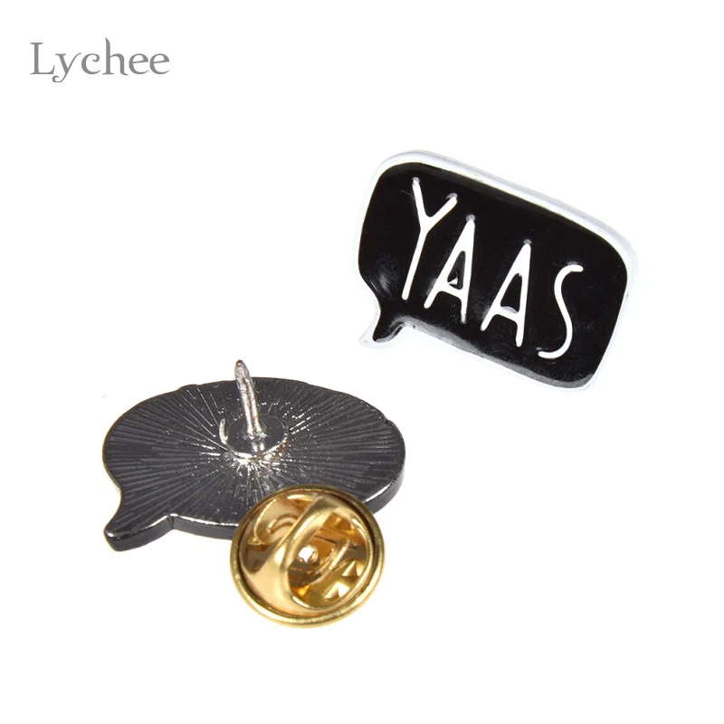 Lychee Life 1 комплект металлический значок на рубашке воротник отворот булавка брошь