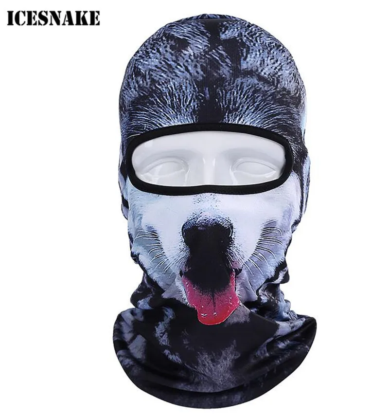 ICESNAKE 3D мотоциклетные маски шапка собака животное спорт на открытом воздухе