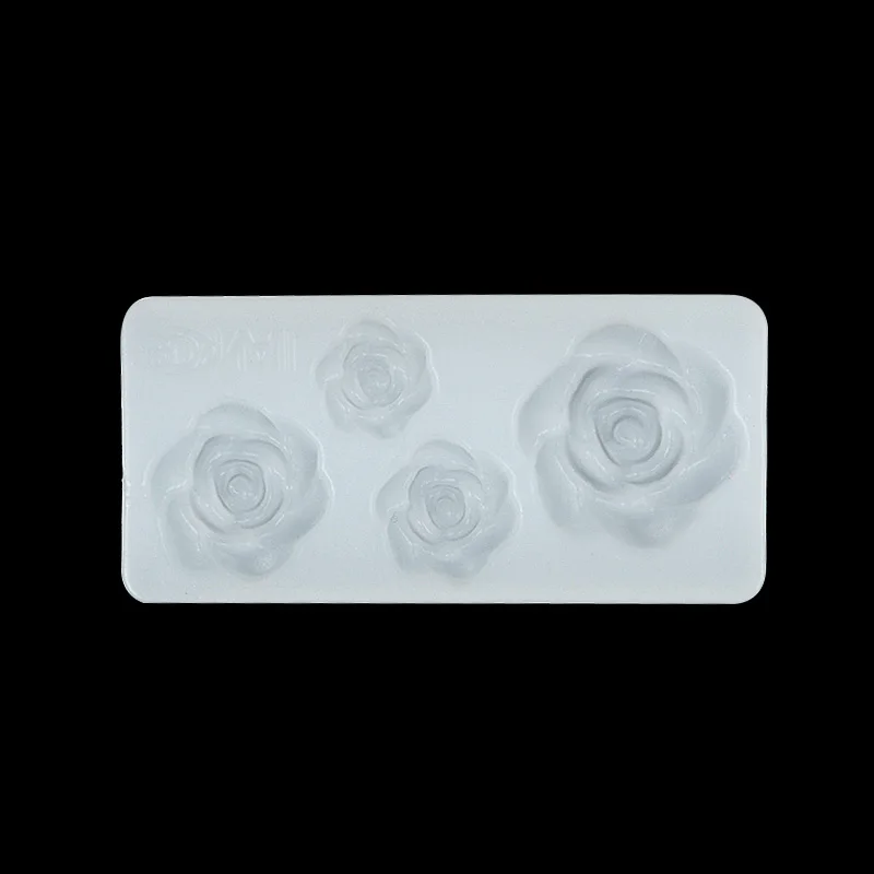 Flowers 1 шт дизайн ногтей силиконовые формы звезды луна Микки Маус Кролик цветок формы больше стиль клей для ногтей Diy маникюр Дизайн ногтей украшения - Цвет: Flowers