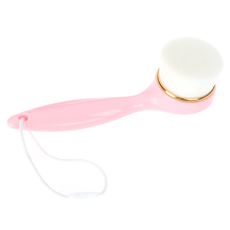 Nylon Face Washing Brush Facial Superfine Fibre Soft Deep Pore Cleansing Massage With Long Handle Beauty Tool | Красота и здоровье