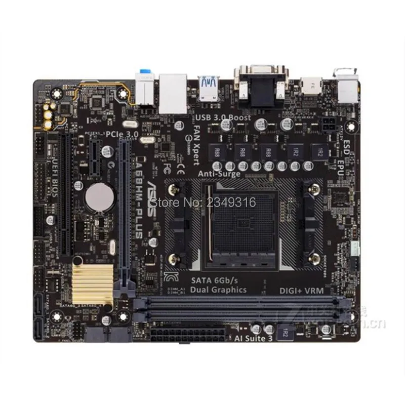 Для ASUS A68HM PLUS оригинальная материнская плата FM2 + fm2 DDR3 A68 для настольного