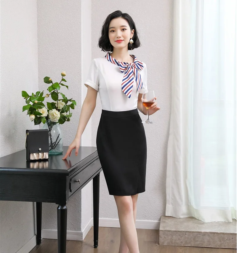 С шарфом летние модные Лоскутные платья тонкие бедра Женская Деловая одежда для