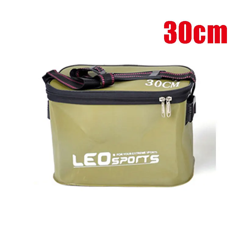 army green 30cm 30/40/45 см Портативный сумки для рыбалки одежда ведро на открытом воздухе Шестерни ева рыбалка ведро складной Портативный Кемпинг Пеший Туризм EVA ведро - Цвет: army green 30cm