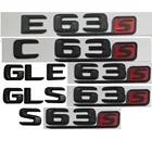 Матовые черные красные 3D буквы Эмблема багажника эмблемы значки для Mercedes Benz AMG C63 C63s E63s S63s CLS63s GLE63s GLS63s 4matic CDI