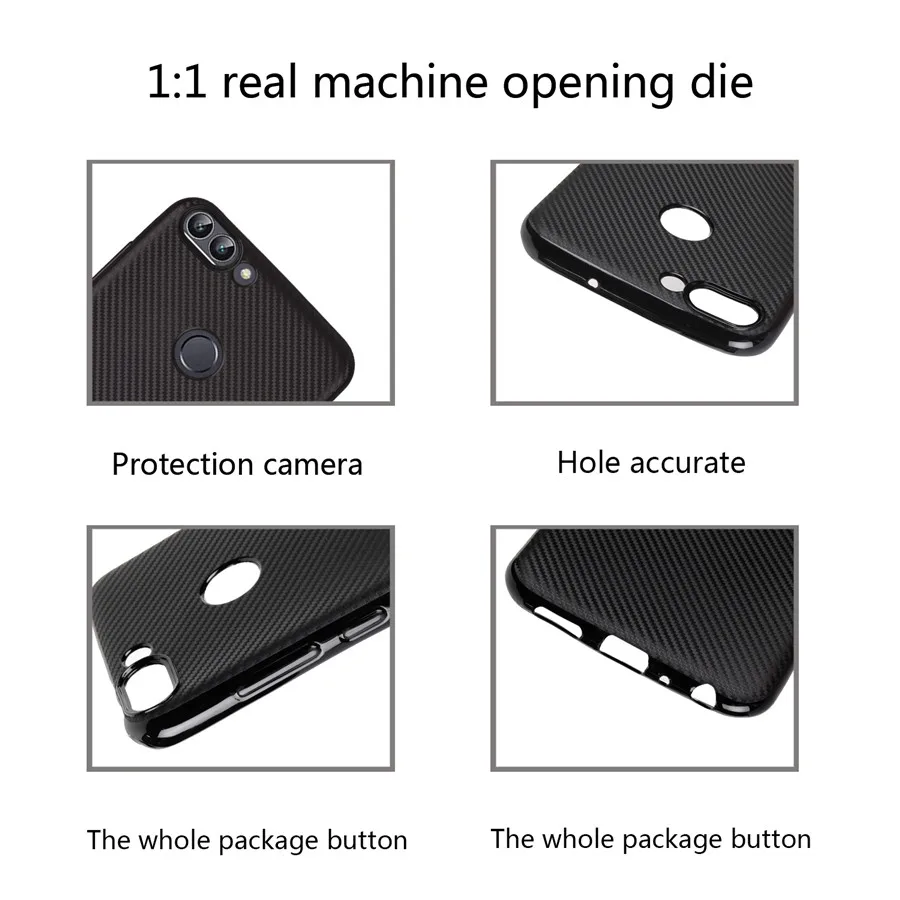 Для huawei P Smart Case 5 65 Дюймов скраб твил мягкая TPU противоскользящей задняя крышка