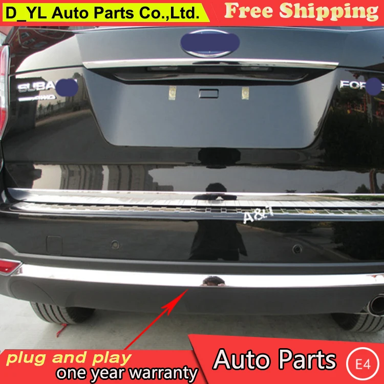 DY_L car styling For Forester Chrome rear bumper decoration 2013-2015 Rear ABS trim strip 1 pcs | Автомобили и мотоциклы