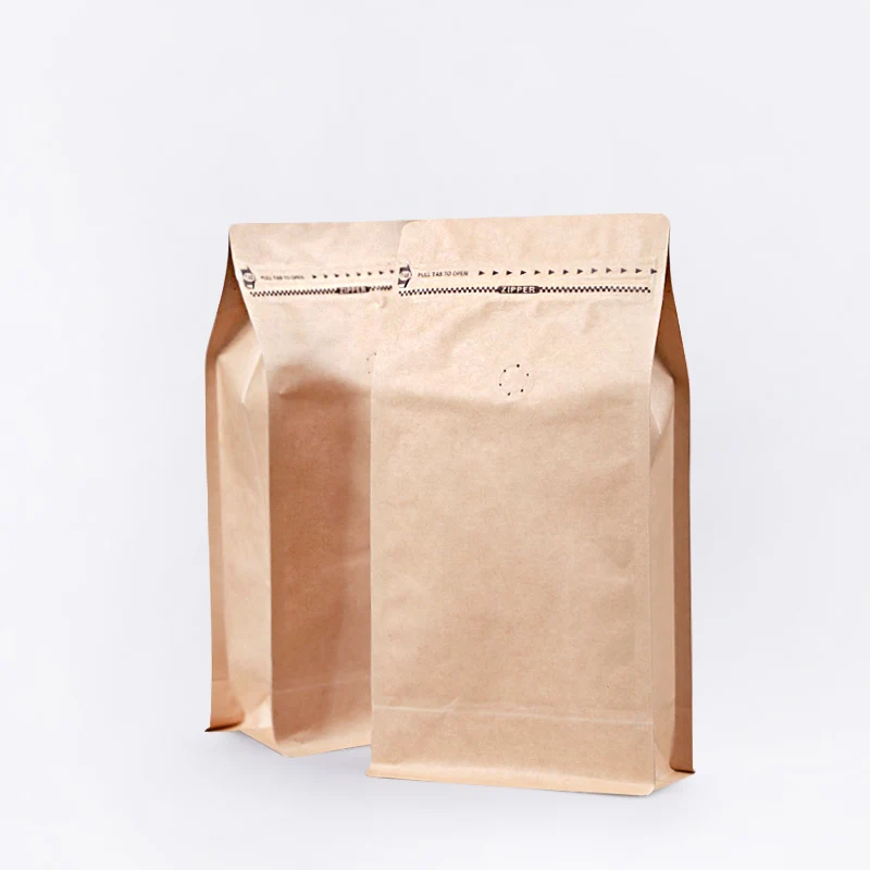 Пакет на молнии из крафт-бумаги 50 шт. 1 фунт пакет для упаковки кофейных зерен