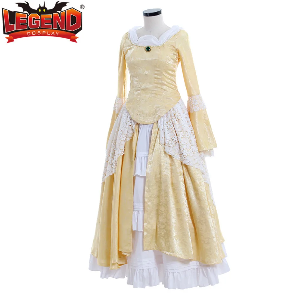 Средневековое платье для костюмированной вечеринки с длинными рукавами