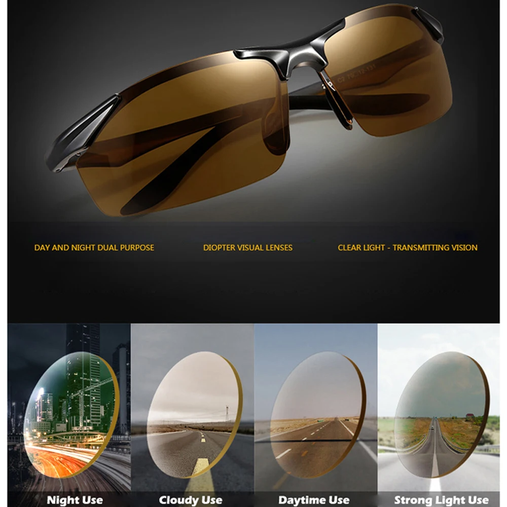 Солнцезащитные очки Мужские фотохромные поляризационные UV400 2019|Мужские