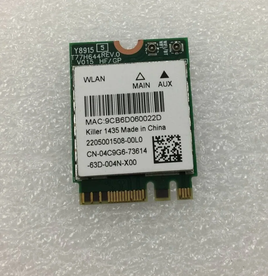 Новинка для Atheros QCNFA344A Killer 1435 Dand Band 867 Мбит/с 802.11ac Bluetooth 4 1 NGFF M2 WiFi беспроводная карта