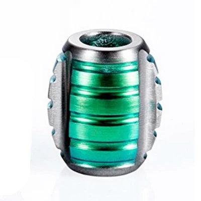 1 шт. титановые 13 мм Paracord бусы на шнурок для EDC брелок для ключей нож шнур молния тяга Открытый Инструменты кулон ювелирные изделия Paracord - Цвет: Green