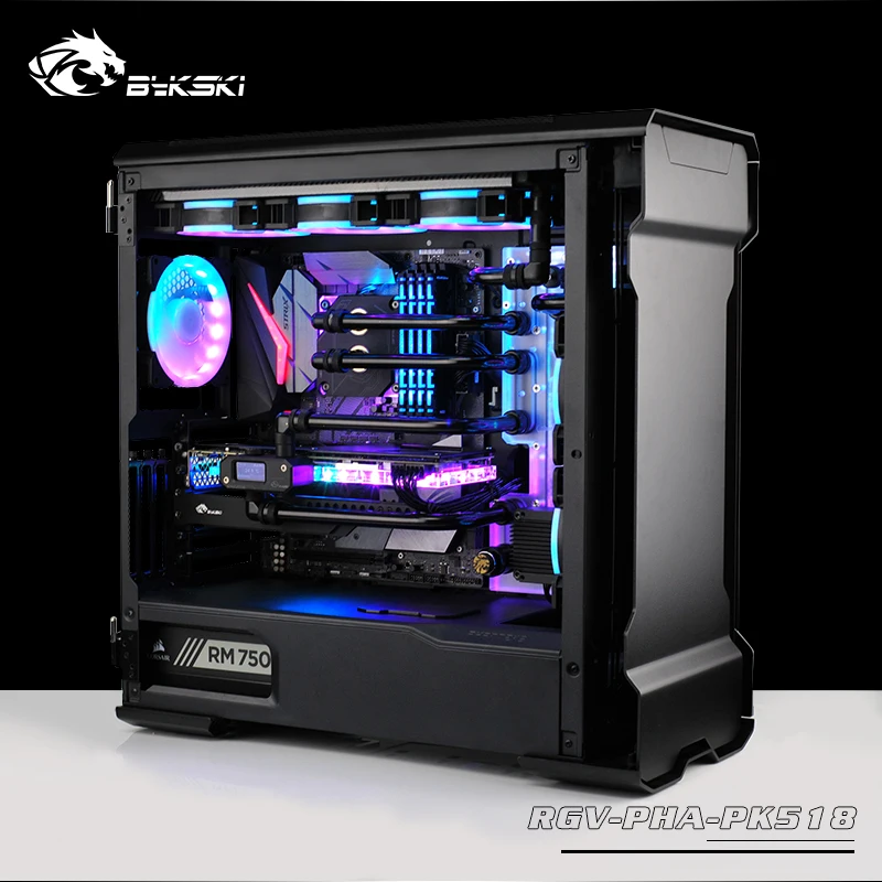 Bykski резервуар для воды для Phanteks PK518 600S чехол для компьютера, прозрачный водный щит, резервуар для водяного охлаждения, RGV-PHA-PK518