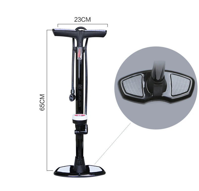 Bicycle Pump Portable Cycling Air Pump Inflator High Pressure MTB Mountain Bike Multi-functional Pumps With Gauge 170PSI