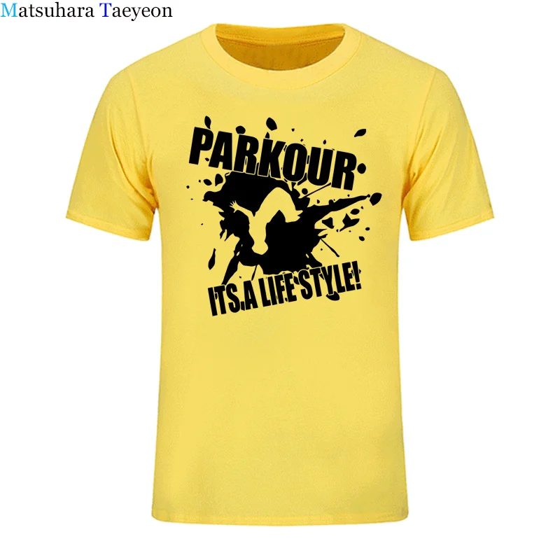 Мужская футболка с круглым вырезом Parkour Its A Повседневная хлопковая короткими