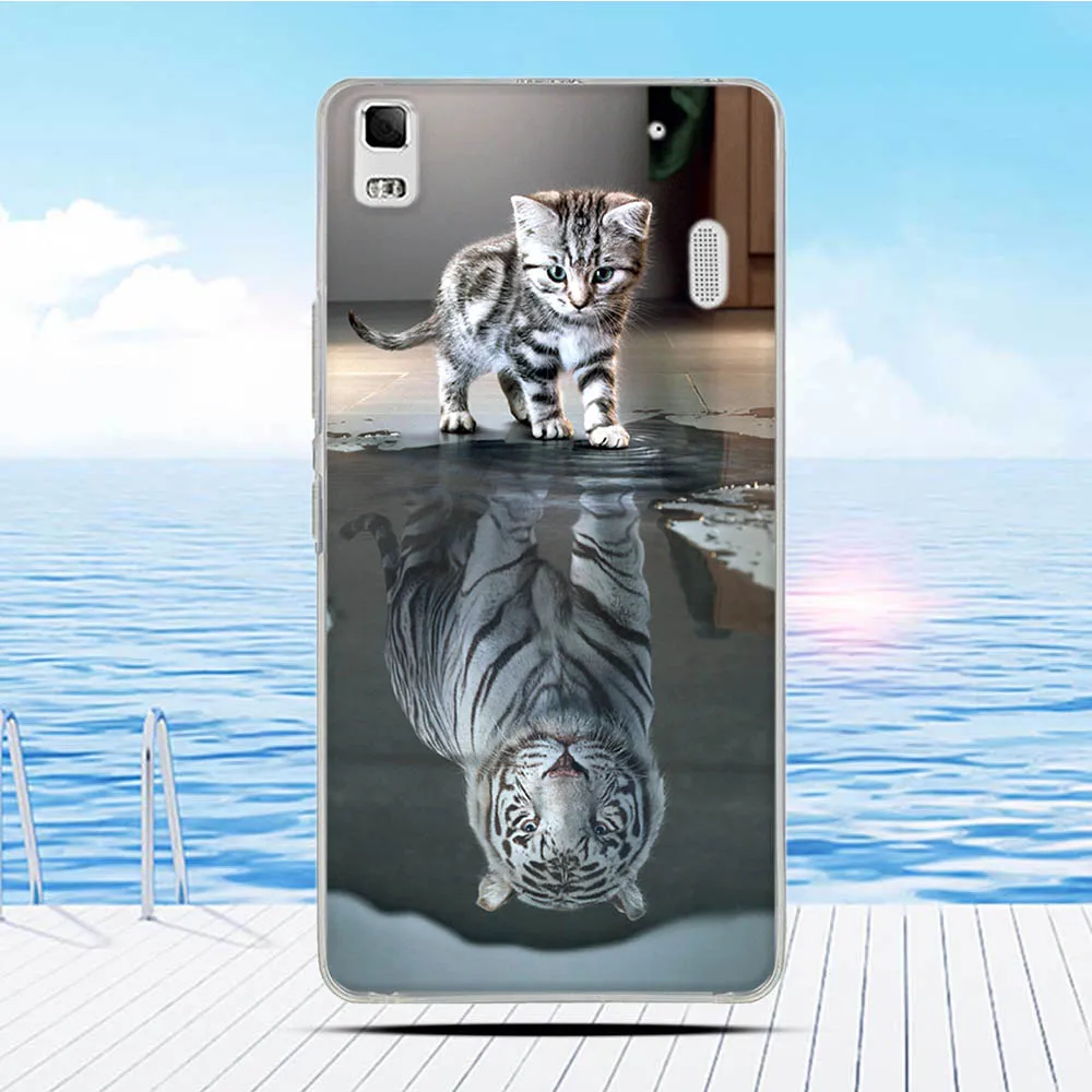 Чехол для Lenovo A7000 K3 Note с объемным рельефным рисунком задняя крышка из ТПУ мягкий