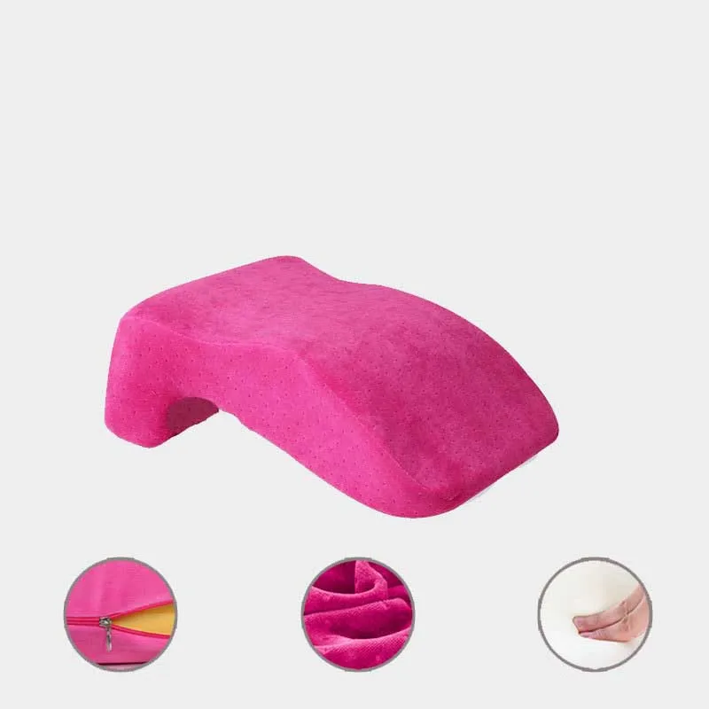 velvet rose Подушка для сна из пены с эффектом памяти для путешествий и офиса, Настольная Подушка с медленным отскоком - Цвет: velvet rose