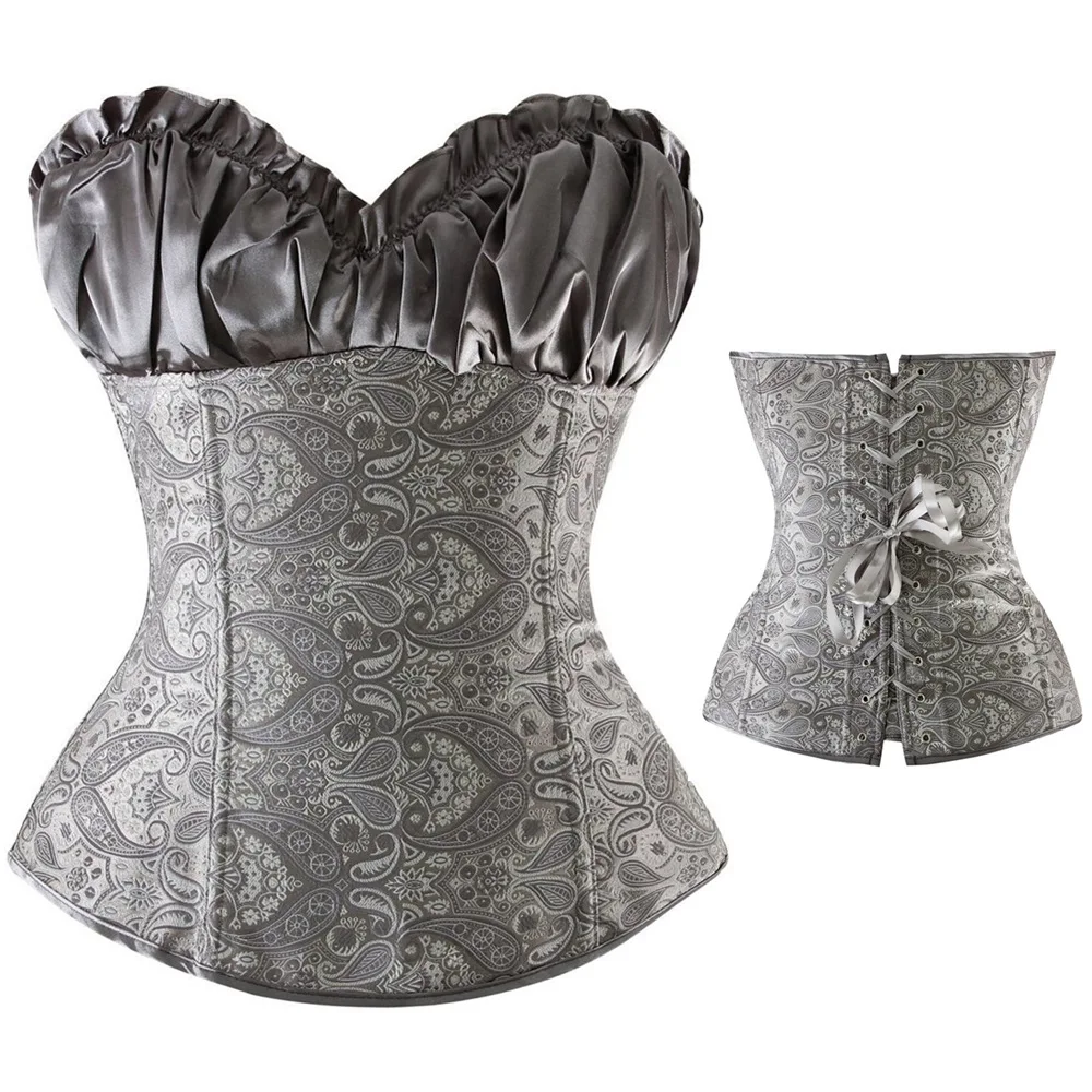 S-XXL в европейском стиле ретро великолепный дворец корсет жилет ленты без