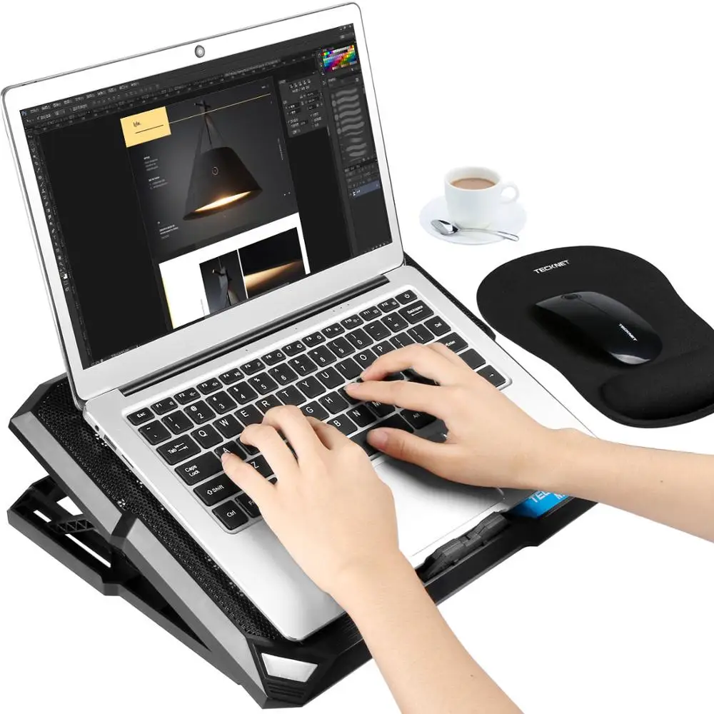 TeckNet подставка для ноутбука охлаждающая с охлаждающим вентилятором на 2000 об/мин