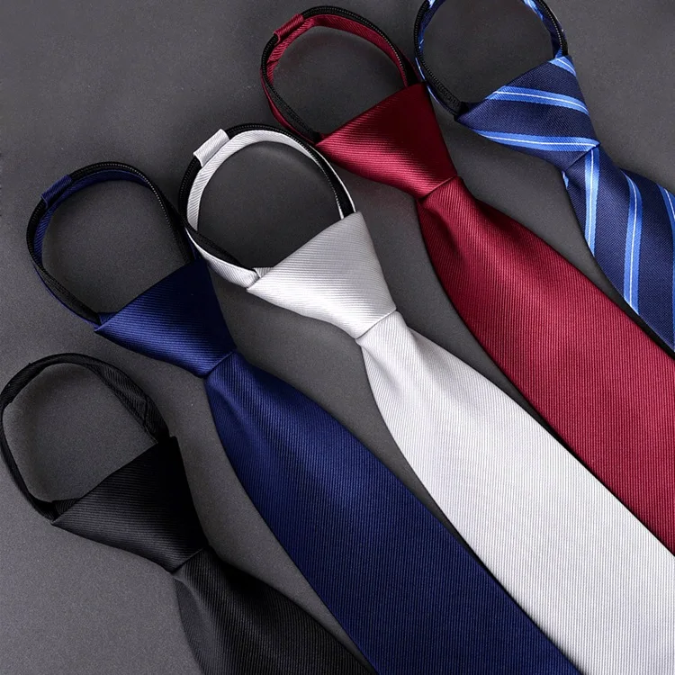 Simple and Convenient Personality 8CM Pull Belt Dress Lazy Tie Men's Fashion Accessories Striped Suit Business | Аксессуары для