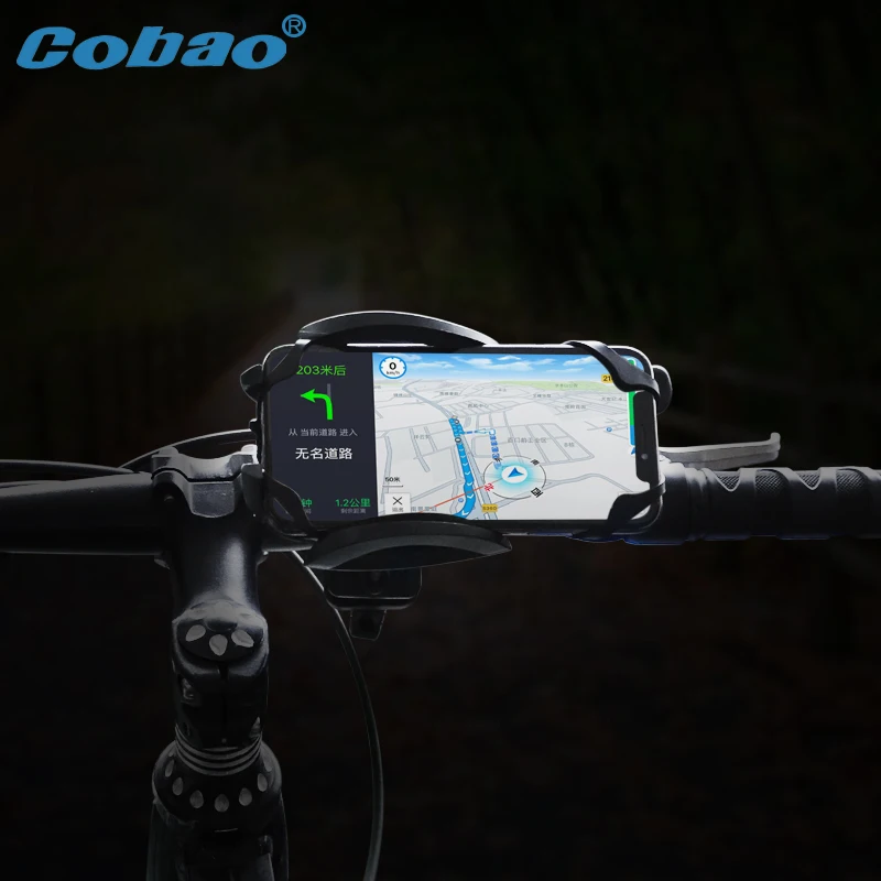 Cobao мотоциклетный держатель для телефона руль велосипеда держатель для телефона с силиконовой опорой для iPhone samsung Xiaomi крепление для велосипеда