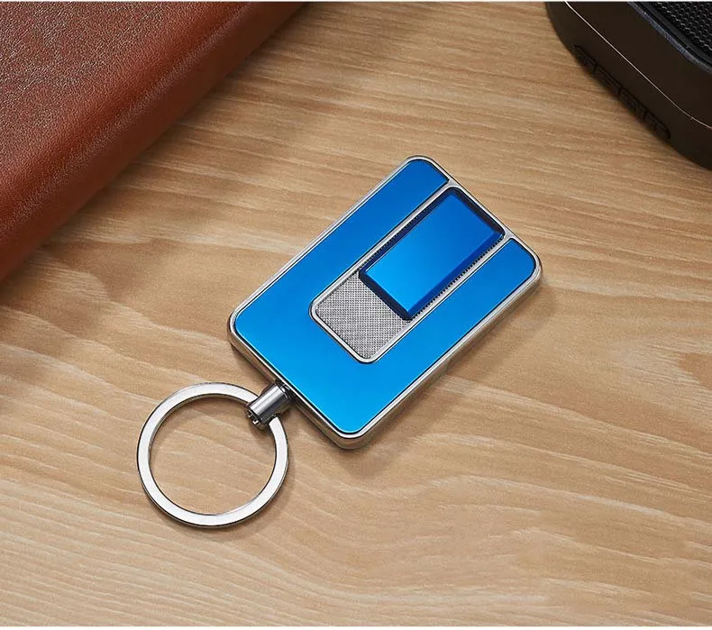 Новая Металлическая usb-зажигалка перезаряжаемая Электронная зажигалка брелок сигарета турбо Зажигалка курительная сигара палсма зажигалка