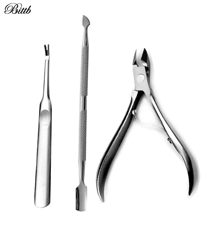 Ножницы для кутикулы Bittb 3 шт. из нержавеющей стали удаления инструмент стрижки